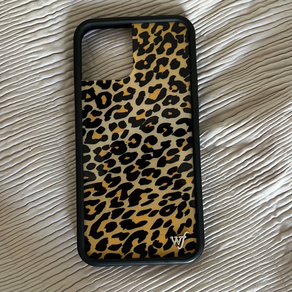 iPhone 12 Wildflower cheetah phone case